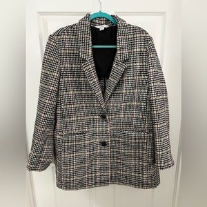Houndstooth Plaid Coat/Blazer
